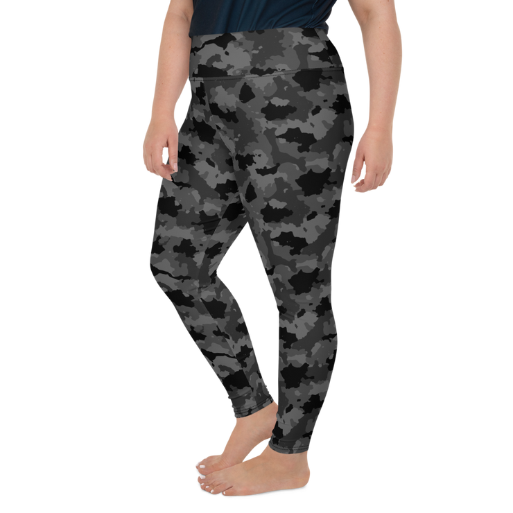 Black Camo Plus Size Leggings