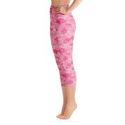 Pink Camo Pixel Capri Yoga Pants