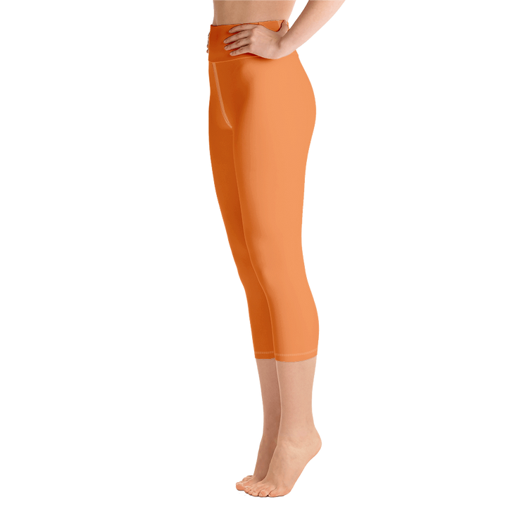 Coral Capri Yoga Pants