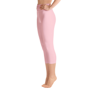 Cotton Candy Pink Capri Yoga Pants