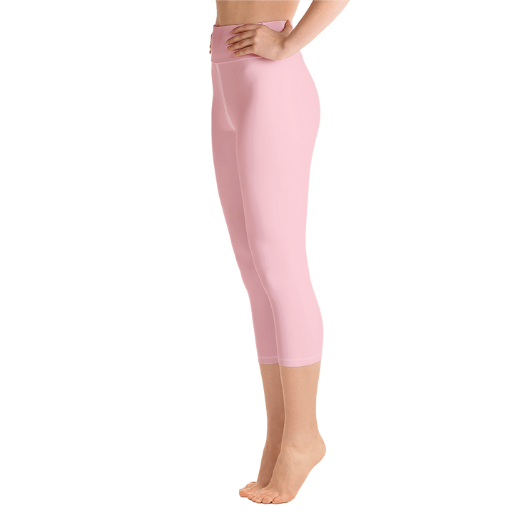 Cotton Candy Pink Capri Yoga Pants