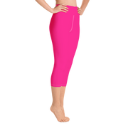 Neon Pink Capri Yoga Pants