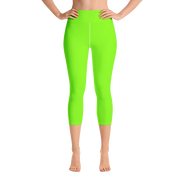 Neon Green Capri Yoga Pants