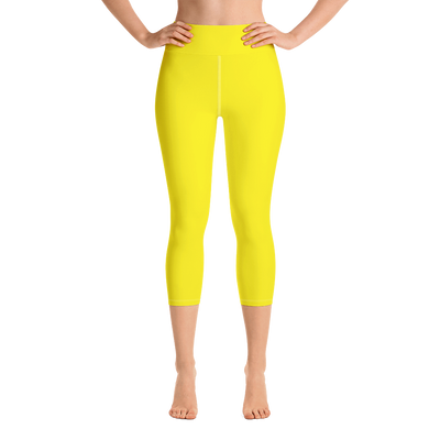 Yellow Capri Yoga Pants