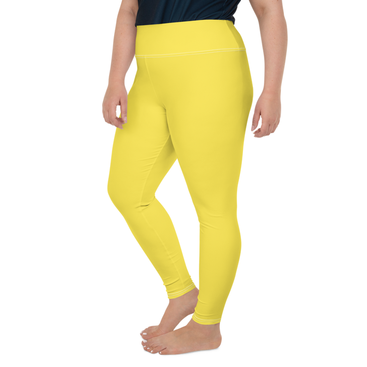 Maize Yellow Plus Size Leggings