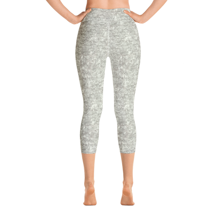 Silver Fur Capri Yoga Pants