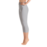 Silver Capri Yoga Pants