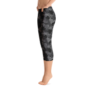 Black Camo Capri Leggings