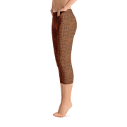 Terracotta Bouclé Capri Leggings