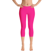 Neon Pink Capri Leggings