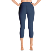 Navy Denim Jean 250 Capri Yoga Pants