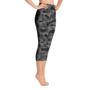 Black Camo Capri Yoga Pants