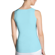 Sky Blue Dip Hem Tank Top