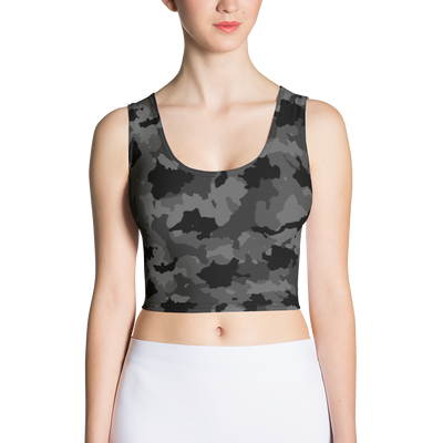 Black Camo Crop Top