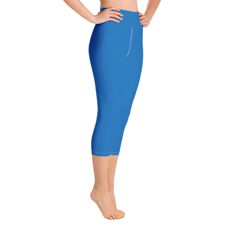 Blue Capri Yoga Pants