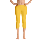 Mustard Yellow Capri Leggings