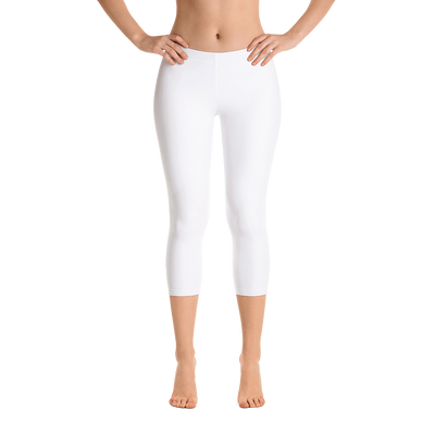 White Capri Leggings