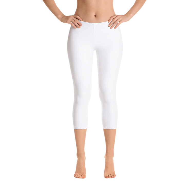 White Capri Leggings