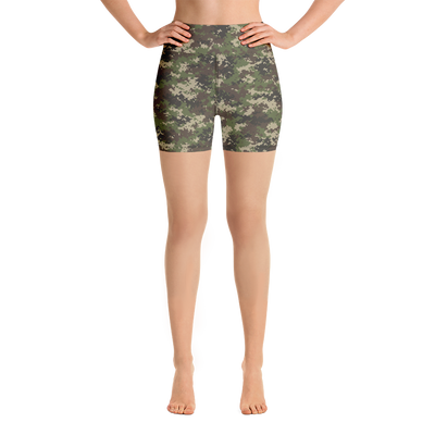 Camo Pixel Yoga Shorts