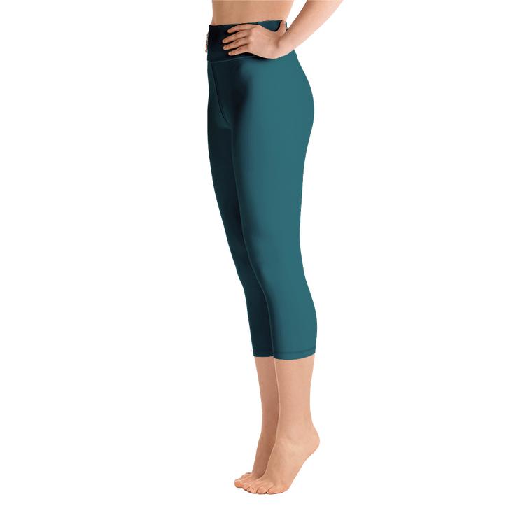 Sherpa Blue Capri Yoga Pants