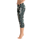 Rainforest Snakeskin Capri Leggings