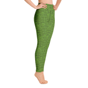 Green Bouclé Yoga Pants