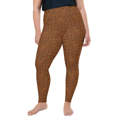 Terracotta Bouclé Plus Size Leggings