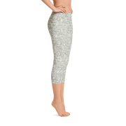 Silver Fur Capri Leggings