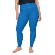 Blue Plus Size Leggings