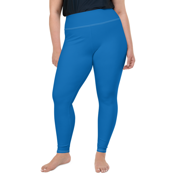 Blue Plus Size Leggings