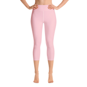 Cotton Candy Pink Capri Yoga Pants