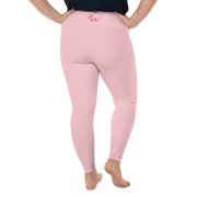 Cotton Candy Pink Plus Size Leggings