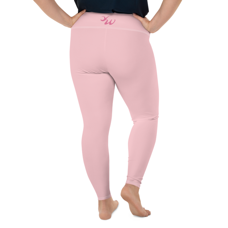 Cotton Candy Pink Plus Size Leggings