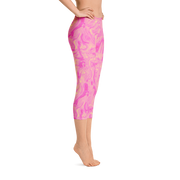 Lemon Berry Swirl Capri Leggings