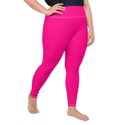 Neon Pink Plus Size Leggings