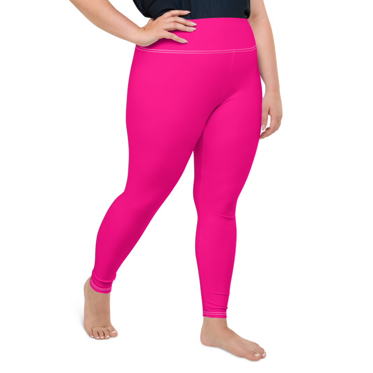 Neon Pink Plus Size Leggings