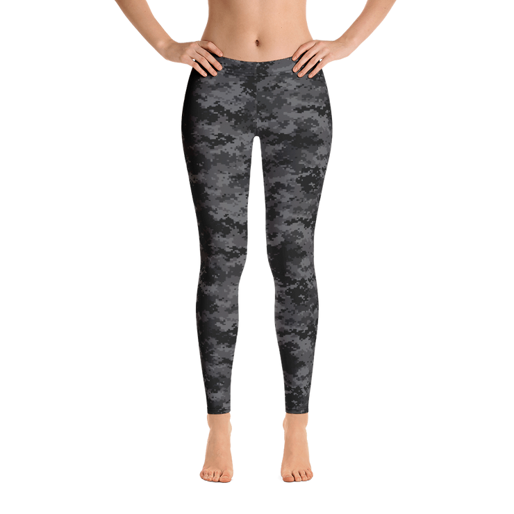 Black Camo Pixel Leggings