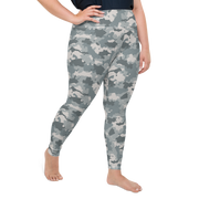 Grey Camo Plus Size Leggings