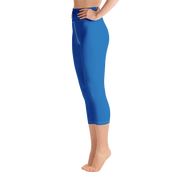 Blue Capri Yoga Pants