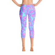 Bubble Gum Blaze Capri Leggings