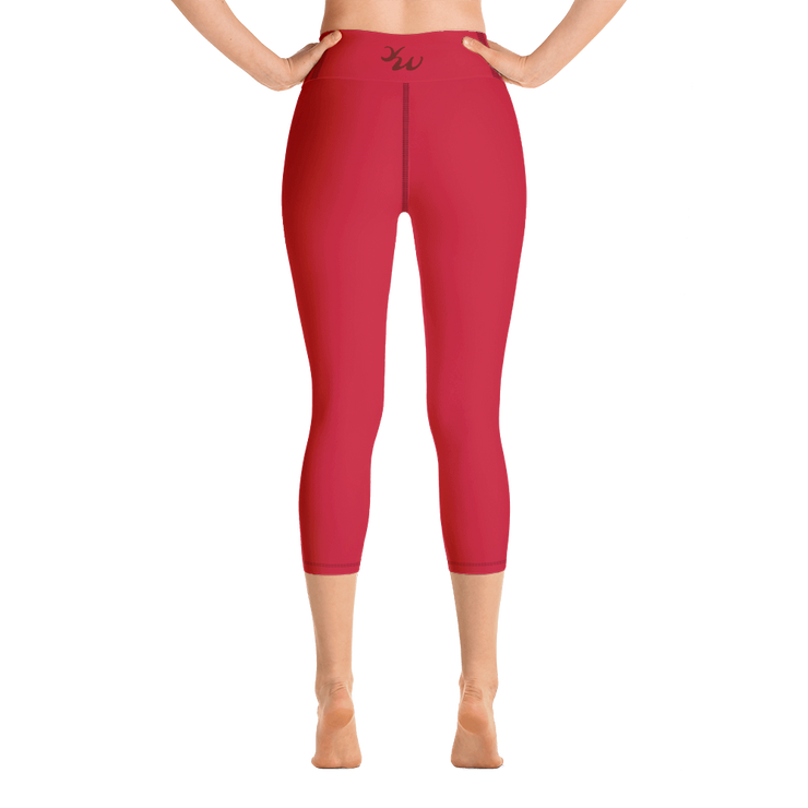 Lava Red Capri Yoga Pants