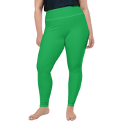 Green Plus Size Leggings