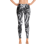 Fused Black & White Leggings