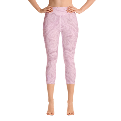 Cherry Cream Capri Yoga Pants