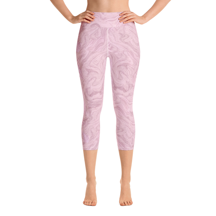 Cherry Cream Capri Yoga Pants