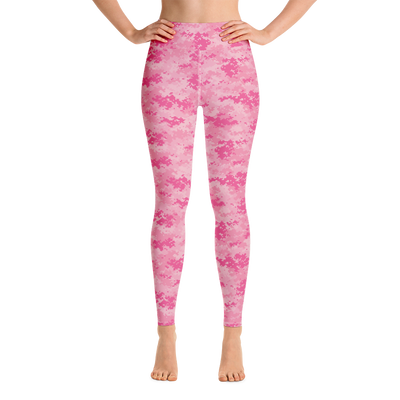 Pink Camo Pixel Yoga Pants