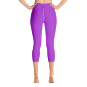 Neon Purple Capri Yoga Pants