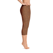 Terracotta Bouclé Capri Leggings