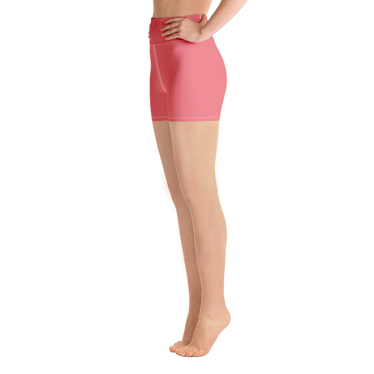 Salmon Pink Yoga Shorts