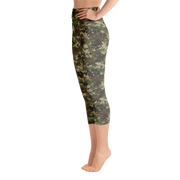 Camo Pixel Capri Yoga Pants